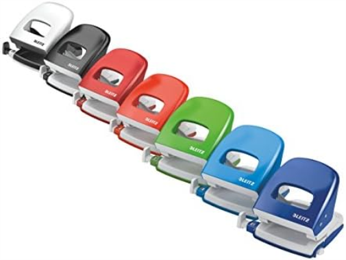 Leitz Hole Punch, 30 Sheets, Guide Bar with Format Markings, Metal, NeXXt Range, 50080095