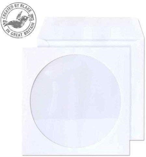 Blake – Envelopes Value of Cd/DVD White Wallet 125 x 125 mm (PK50