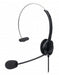Manhattan Mono On-Ear Headset (USB), Microphone Boom (padded), Adjustable Headband, In-Line Volume Control, Ear Cushion, USB-A for both sound and mic use, cable 1.5m, Three Year
