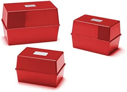 Deflecto Value Size 5 x 3 Index Card Box