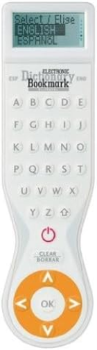 IF Electronic Dictionary Bookmark-Spanish-English, White/Orange