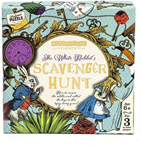 Professor PUZZLE The White Rabbit's Scavenger Hunt Alice in Wonderland themed Treasure Hunt for the whole family.