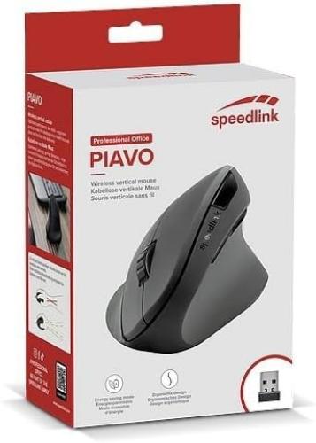 Speedlink PIAVO Ergonomic Vertical Mouse - wireless, ergonomic design, vertical, black