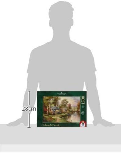 Schmidt | Thomas Kinkade: Hometown Lake - 1,500 Pieces | Jigsaw Puzzle | Ages 14+ |