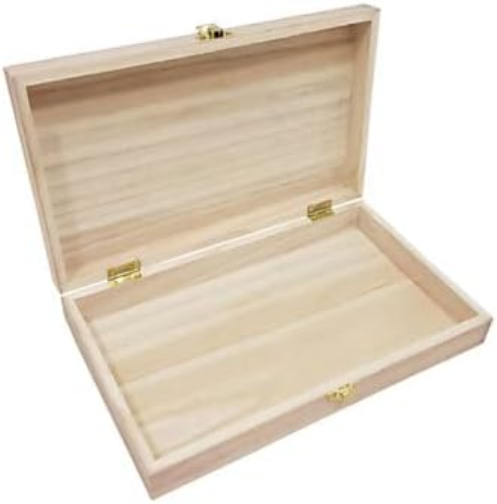 Bare Wood Storage Box 27cm x 16cm x 5cm