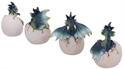 Hatchlings Emergence (Set of 4) Dragon Hatchlings Figurines