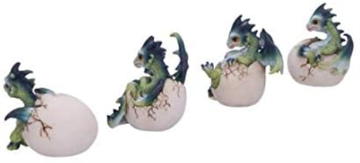 Hatchlings Emergence (Set of 4) Dragon Hatchlings Figurines