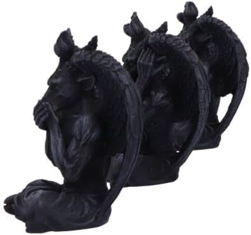 Nemesis Now Three Wise Baphomet 10.2cm, Black