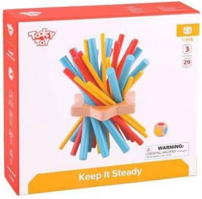 Tooky Toy TY879 Geometry Puzzle Tangram Wooden Colourful Children's Toy Learning Toy Wooden Toy for Toddlers Multicoloured