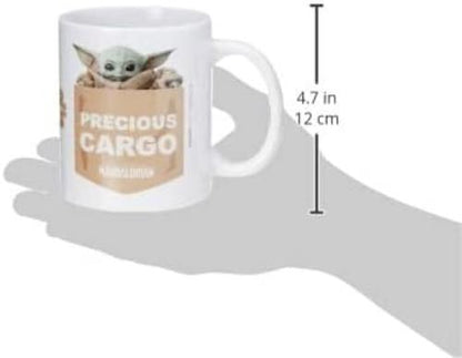 Disney MG25845 Star Wars The Mandalorian (Precious Cargo) Tea and Coffee Mug, 312 Grams White, Ceramic