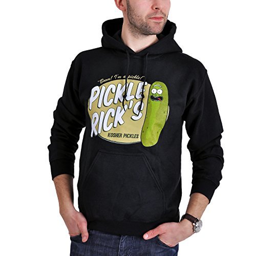 RICK AND MORTY - Kosher Pickle - L, Black (Unisex)