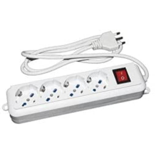 Multipresa 4 Prese Ita/Schuko 10/16