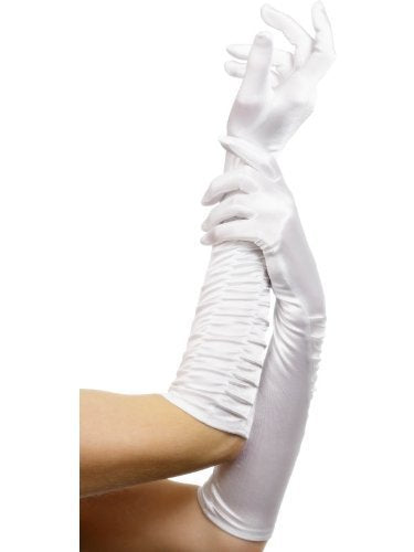 `Temptress Gloves, White, Long`