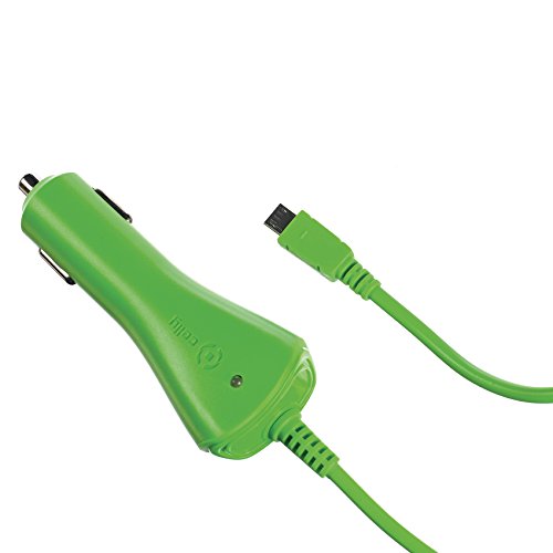 Car Charger 1A Microusb Green