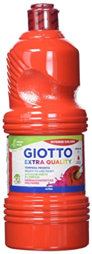 Flacone 1000Ml Tempera Rosso Scarl