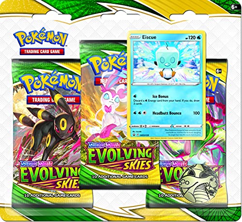 Pokémon TCG: Sword & Shield 7 Evolving Skies 3-Pack Booster Display