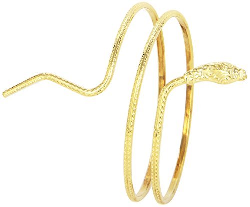 Smiffys Egyptian Bracelet, Gold - `Egyptian Bracelet, Gold, Snake design`