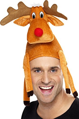 Smiffys Reindeer Hat, Brown