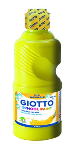 Flacone 250Ml Tempera Giallo Lavabi