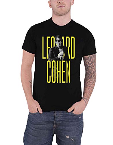 LEONARD COHEN - BANANA BLACK T-Shirt Large - BANANA