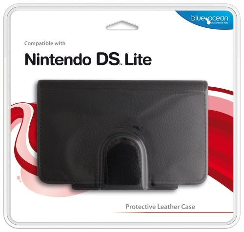 NDS - Leather Case Black Ndslite - GAME