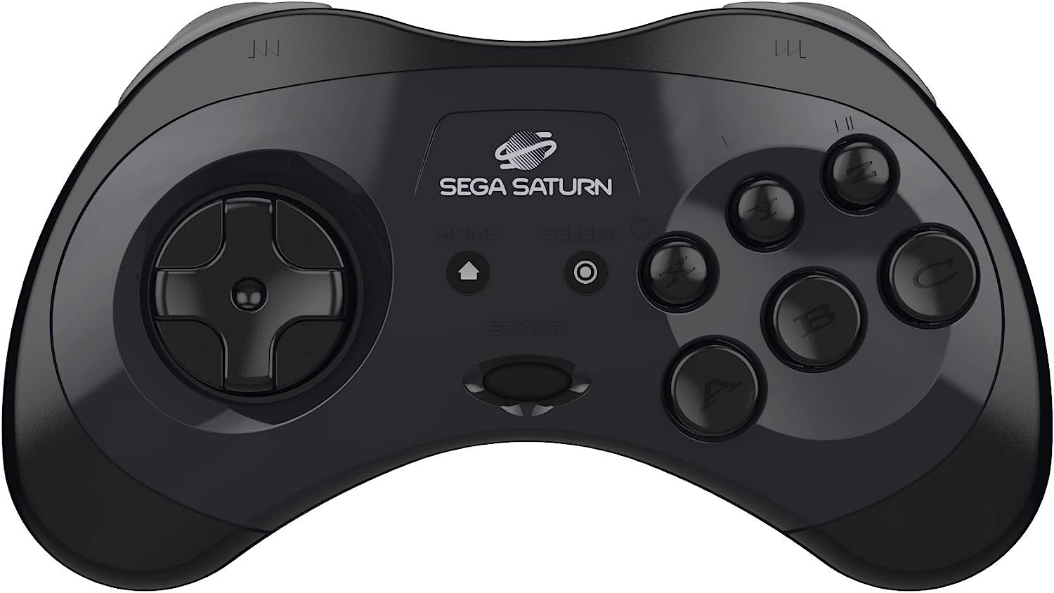 Retro-Bit Sega Saturn Bt Pad Black