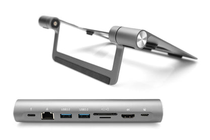 Digitus Variable Notebook Stand with 7-Port Pop-Out USB-C™ Docking Station