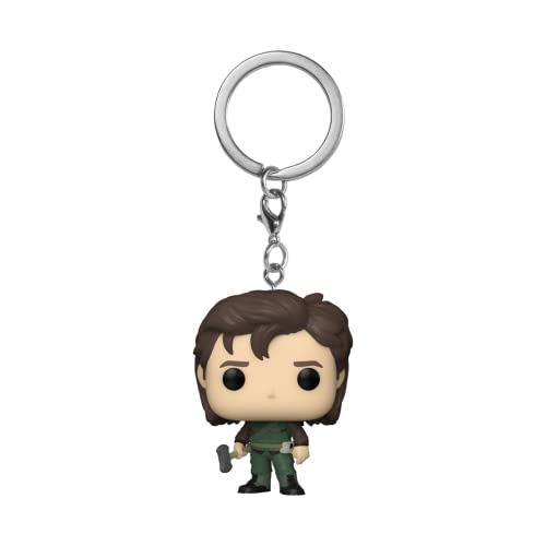 Funko POP Keychain: Stranger Things S4- Steve w/Hunter Outfit, Multicolor, One Size (65630)