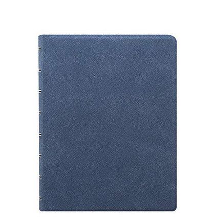Filofax A5 Refillable Notebook Blue Suede