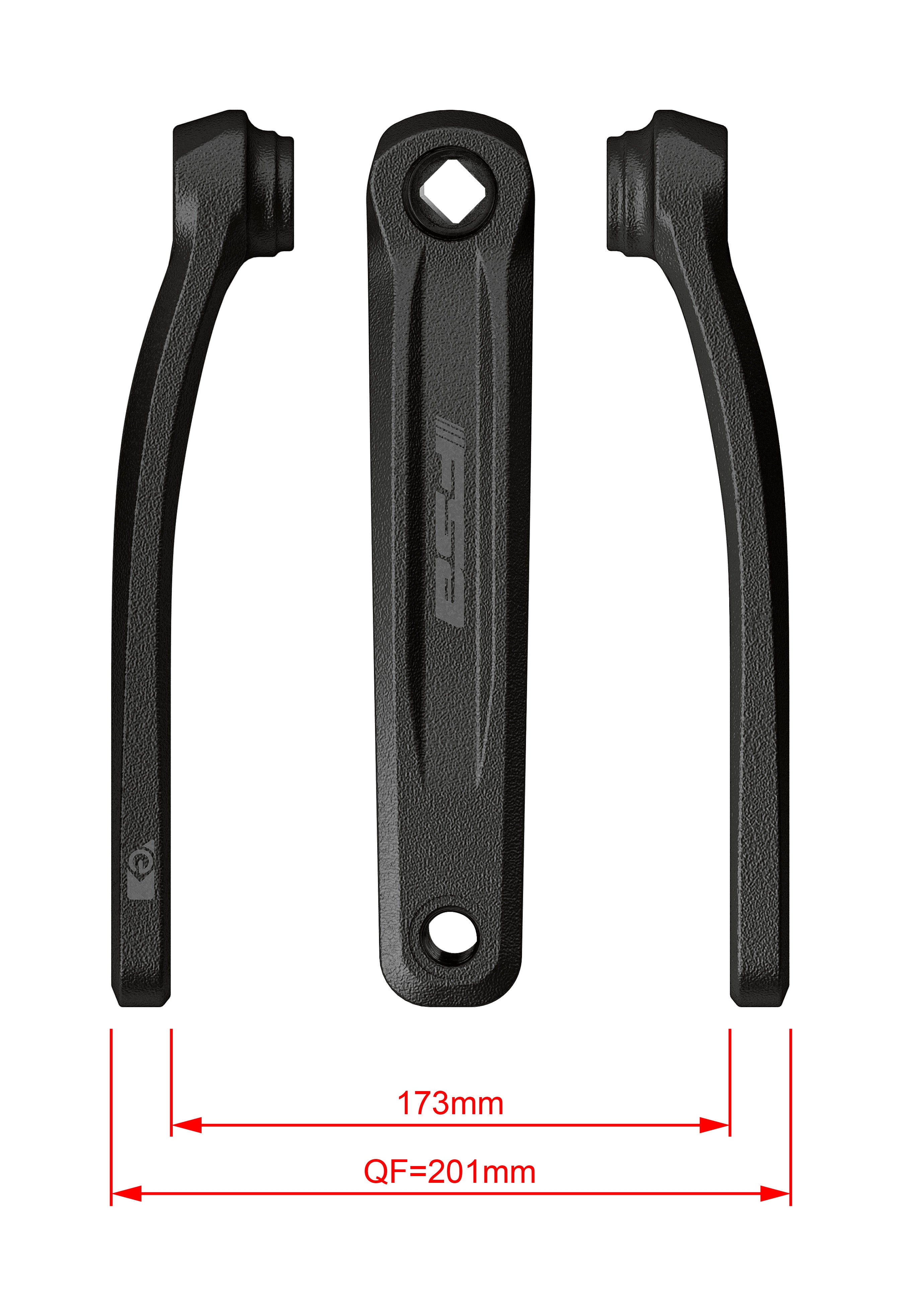 FSA Ebike Chainset CK-320 JIS 29.0mm Black (160mm)