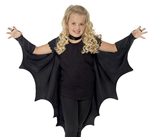 Smiffys Kids Vampire Bat Wings, Black