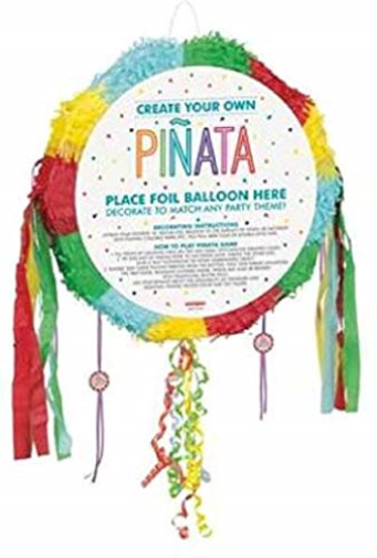 Pull Pop-Out Pinata - 24.75" x 14.75" x 9.75" | Blank Drum | 1 Pc.