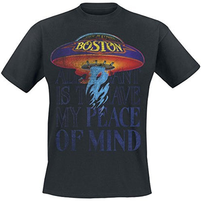 BOSTON - PEACE OF MIND BLACK T-Shirt XX-Large - PEACE OF MIND