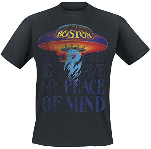 BOSTON - PEACE OF MIND BLACK T-Shirt XX-Large - PEACE OF MIND