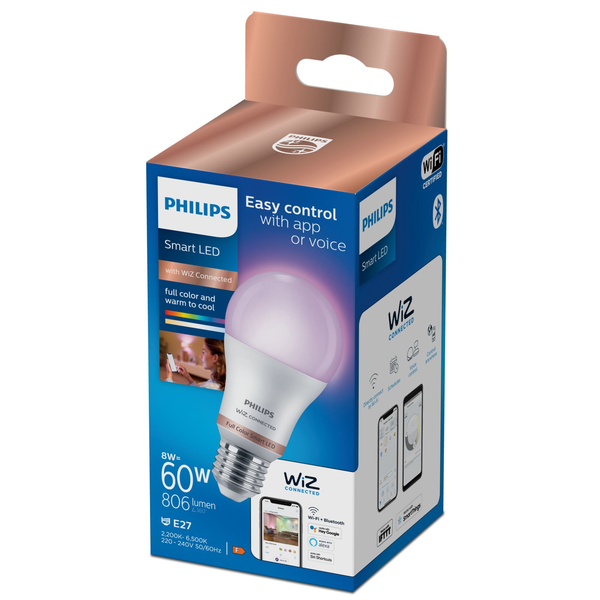 Smart Color Goccia Smerigliata 60W