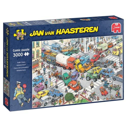 Jan Van Haasteren - Traffic Chaos (3000 Stukjes) Puzzle