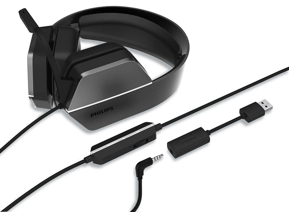 PHILIPS TAG4106 Gaming 7.1 DTS X Surround Wired Headphones