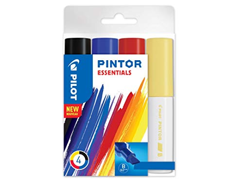 Pilot - Pilot Pintor Broad Chisel Tip Paint Marker 8mm Assorted Colours (Pack 4) 3131910537540 PEN