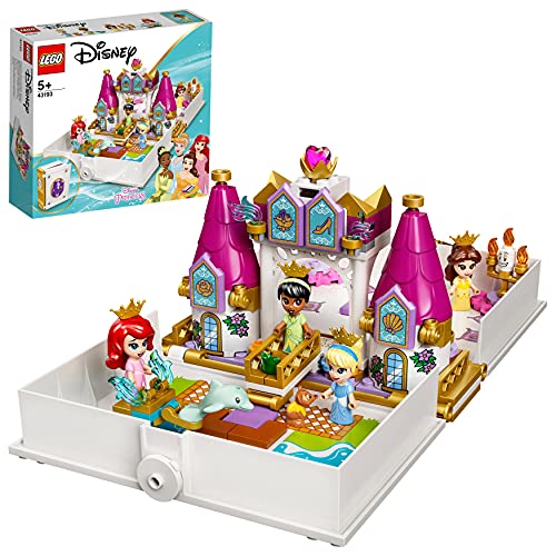 Lego Disney Princess - Ariel, Belle, Cinderella And Tiana`S Book Fairy Tales (43193) Toy