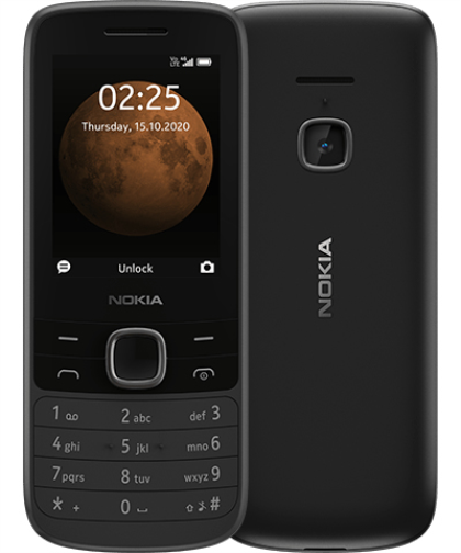Nokia - Nokia 225 4G Bluetooth 5.0 Unisoc T117 Dual SIM 32GB Black Mobile Phone