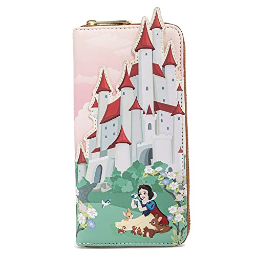 Loungefly Disney Snow White Castle Series Zip Around Wallet WALLET