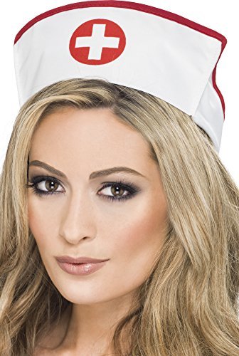 Smiffys Nurse's Hat, Best Quality, White