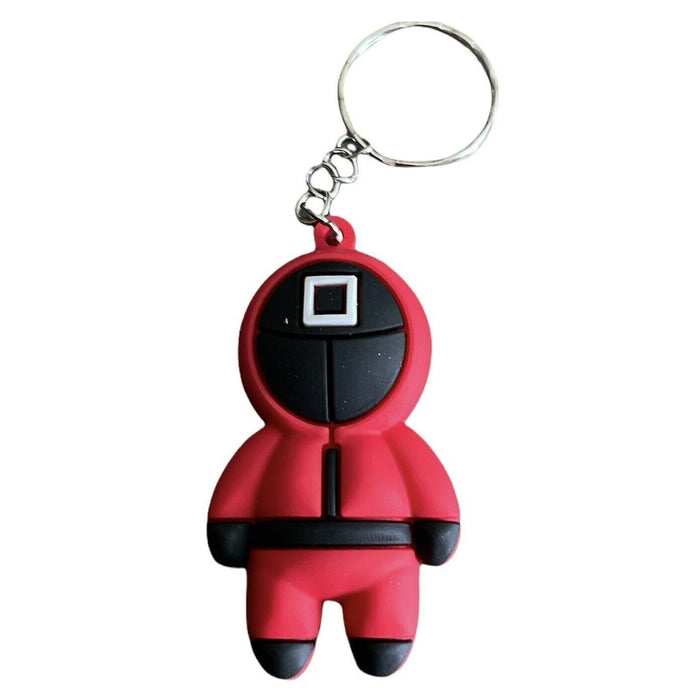 Squid Game 3D Gummi-Schlusselanhanger Square Guard
