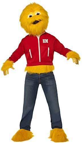 Smiffys Honey Monster Costume, Yellow (Size M) - Honey Monster Costume, Yellow, with Over Head Mask, Jacket, Gloves & Boot Cuffs