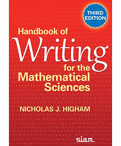 Handbook Of Writing For The Mathematical