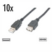 Nilox NX090301136 USB cable 1.8 m USB 2.0 USB A Black