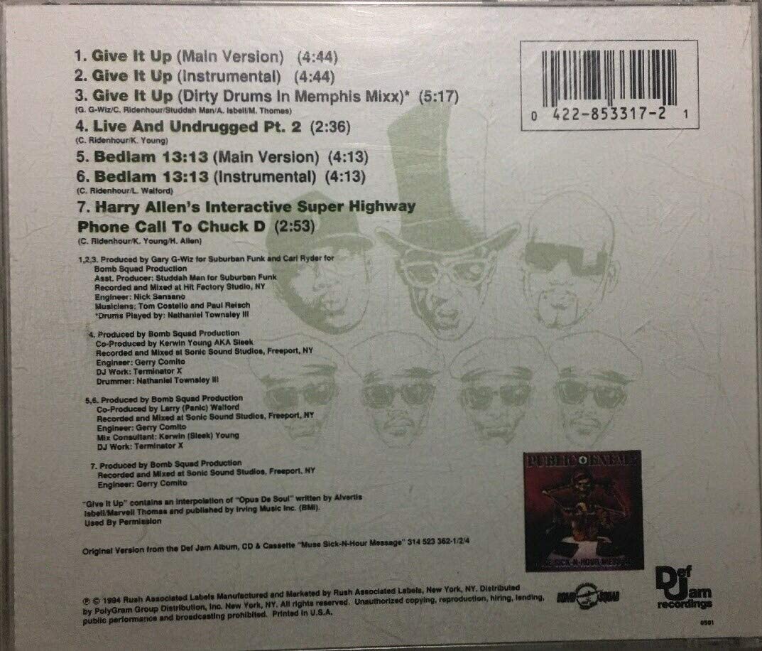 Give It Up / Live & Undrugged 2 / Bedlam
