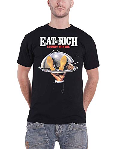 COMIC STRIP PRESENTS - EAT THE RICH BLACK T-Shirt Large - EAT THE RICH
