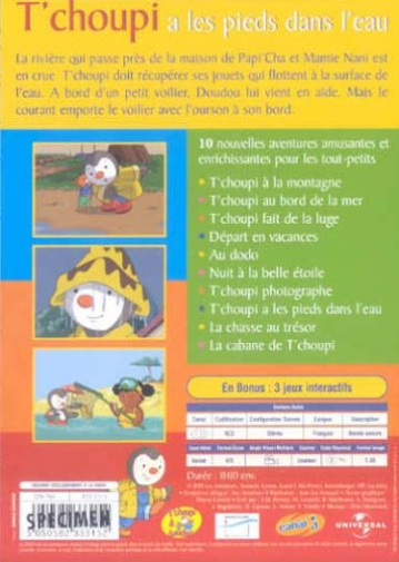Tchoupi - Tchoupi A Les Pieds Dans Leau (Region 2)