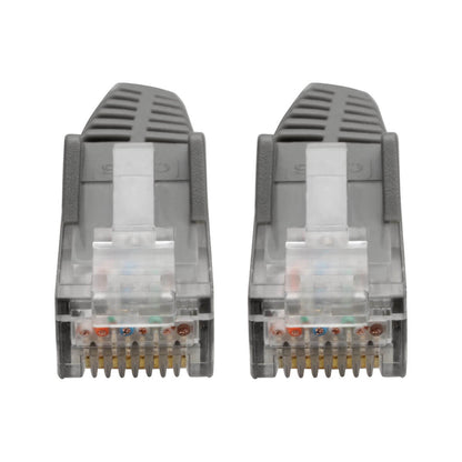 Tripp Lite N201-06N-GY Cat6 Gigabit Snagless Molded (UTP) Ethernet Cable (RJ45 M/M), PoE, Gray, 6-in. (15.24 cm)